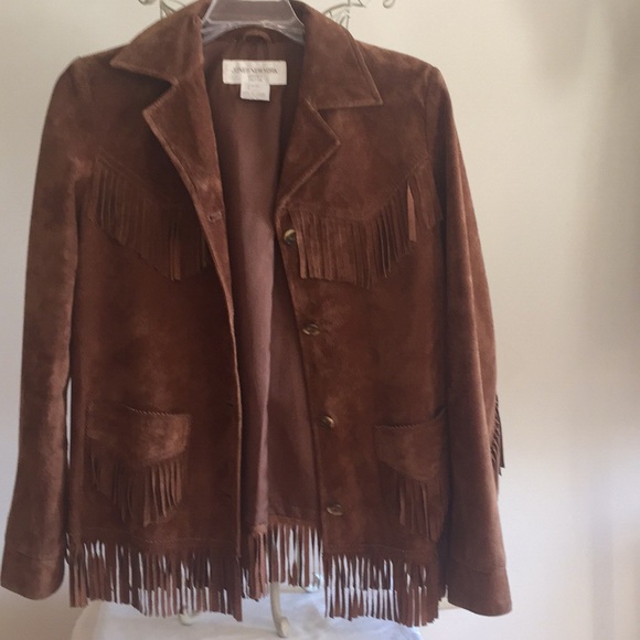Jones New York Jackets & Blazers - Jones New York Boho suede fringe jacket